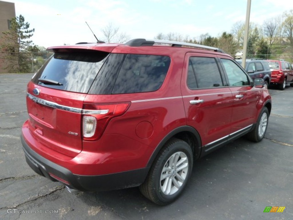 2012 Explorer XLT 4WD - Red Candy Metallic / Charcoal Black photo #2