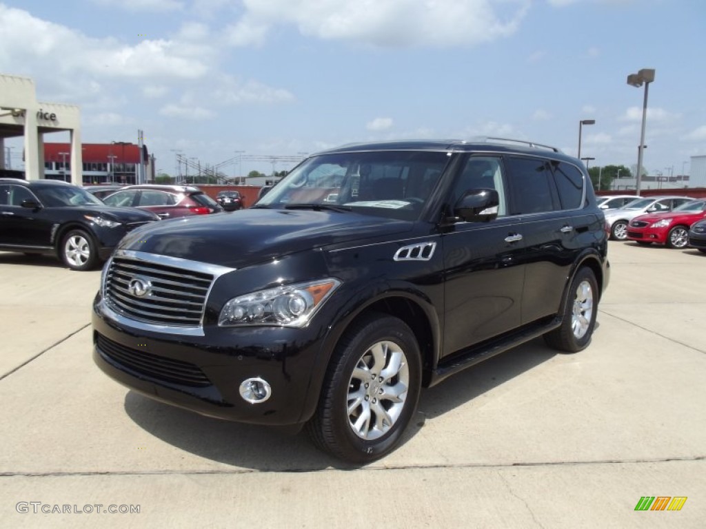 2012 QX 56 - Black Obsidian / Graphite photo #1