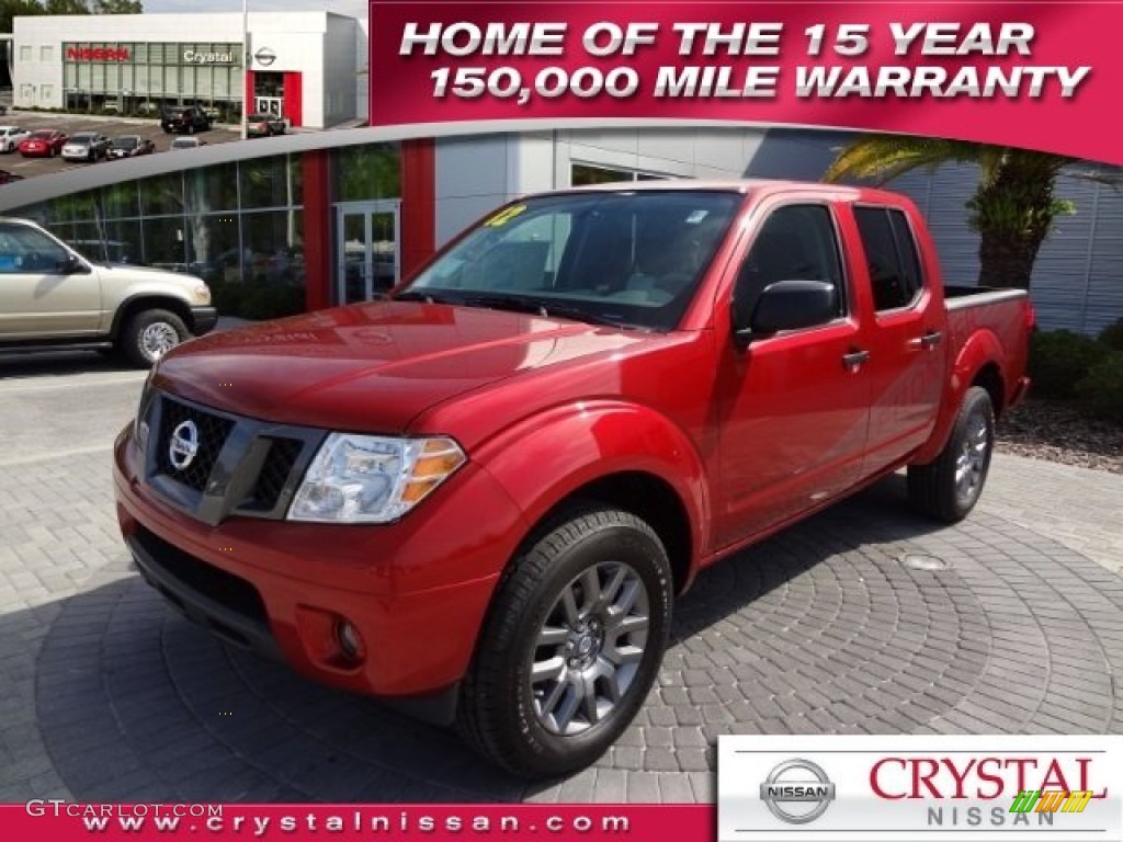 Lava Red Nissan Frontier