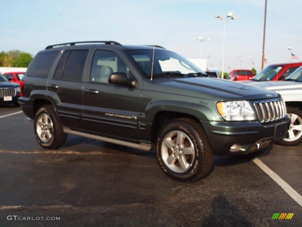 2002 Grand Cherokee Overland 4x4 - Onyx Green Pearlcoat / Dark Slate Gray/Light Slate Gray photo #2