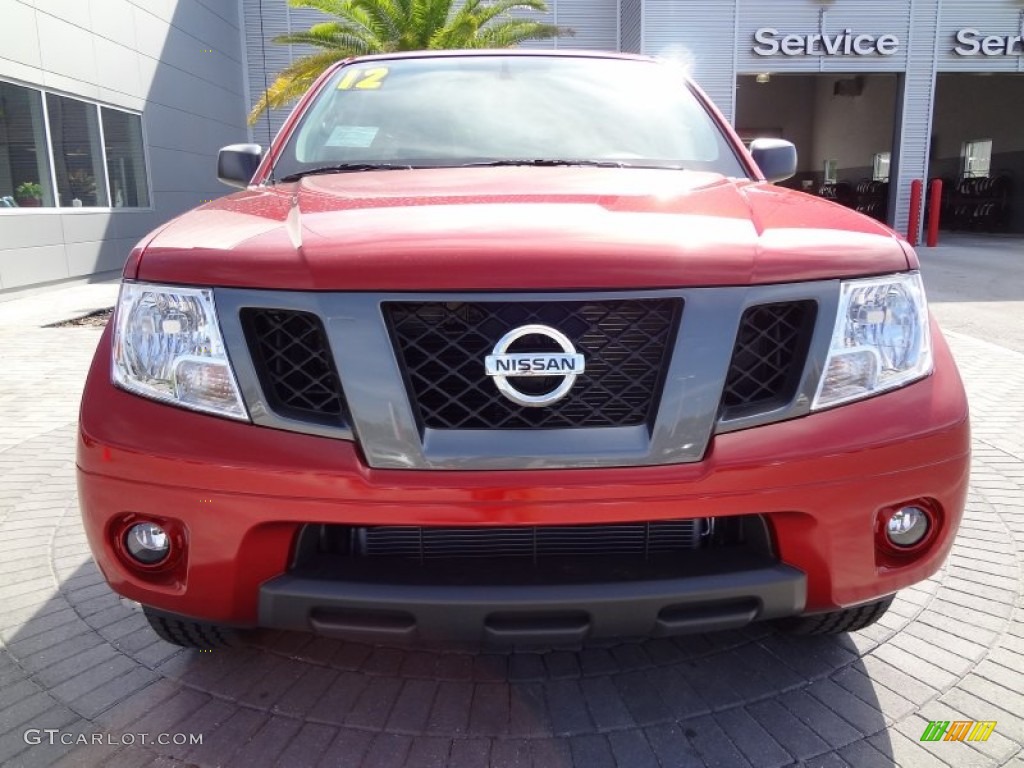 2012 Frontier SV Sport Appearance Crew Cab - Lava Red / SV Sport Graphite photo #13