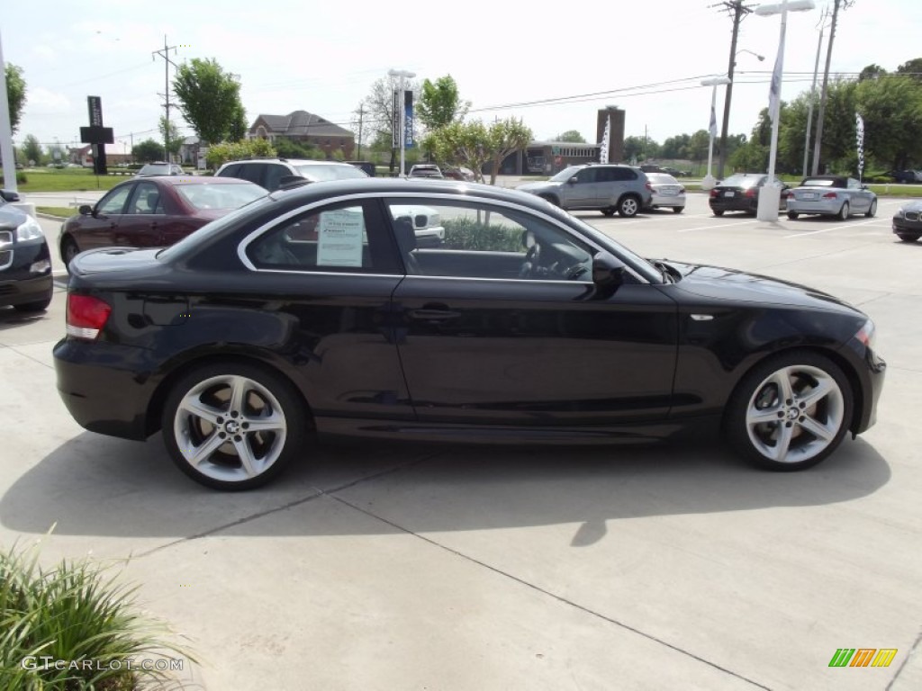 2010 1 Series 135i Coupe - Jet Black / Black photo #6