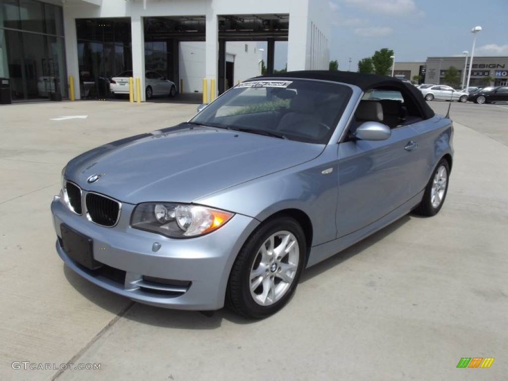 2008 1 Series 128i Convertible - Blue Water Metallic / Taupe photo #1