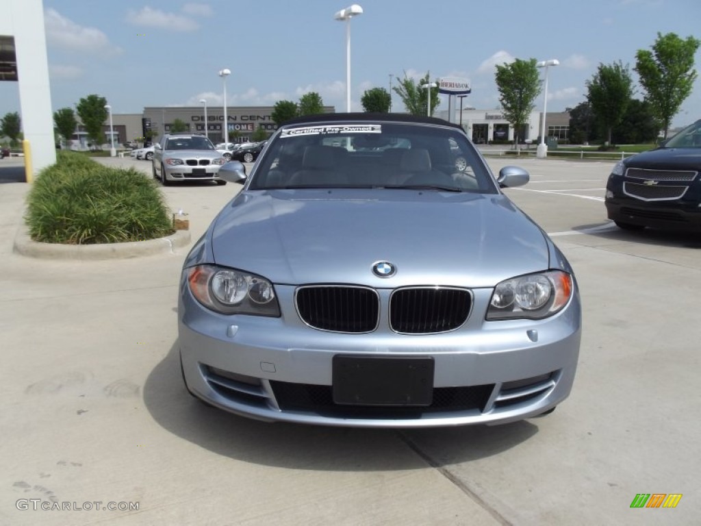 2008 1 Series 128i Convertible - Blue Water Metallic / Taupe photo #7