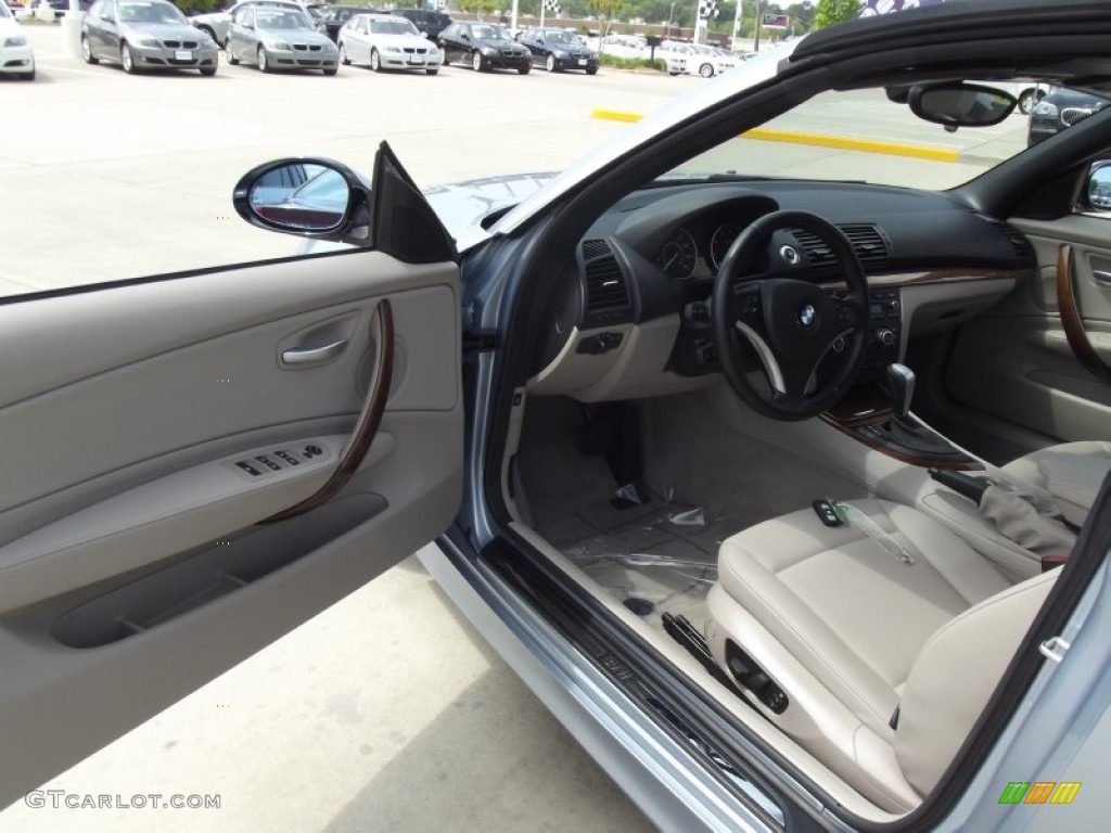 2008 1 Series 128i Convertible - Blue Water Metallic / Taupe photo #11
