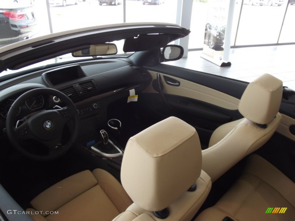 2012 1 Series 135i Convertible - Alpine White / Taupe photo #13