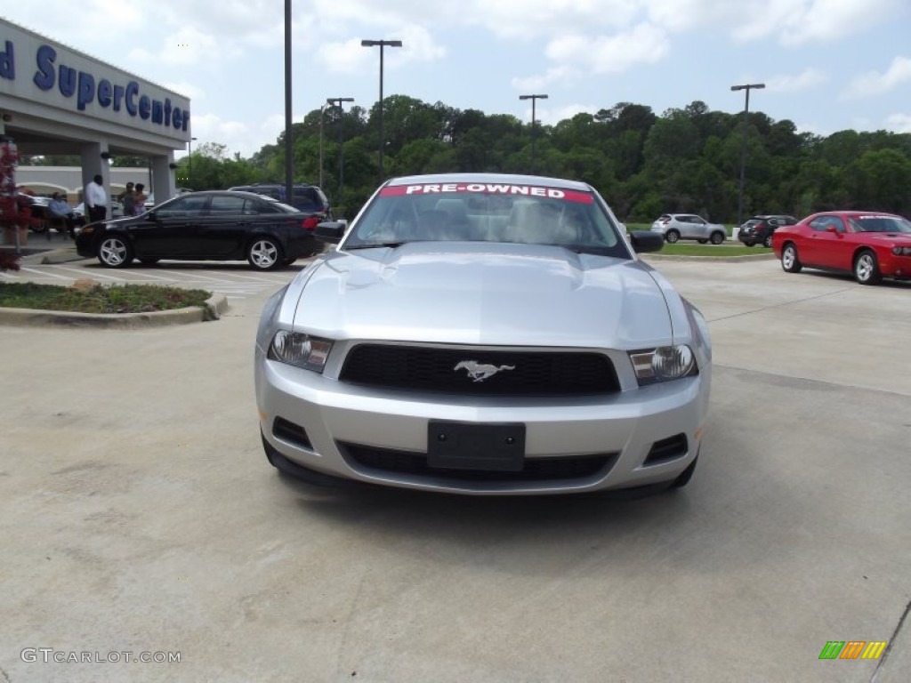 2011 Mustang V6 Premium Coupe - Ingot Silver Metallic / Stone photo #7