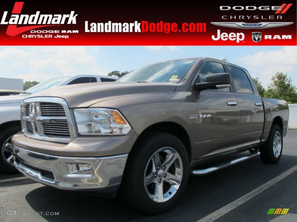 2010 Ram 1500 Big Horn Crew Cab - Austin Tan Pearl / Light Pebble Beige/Bark Brown photo #1