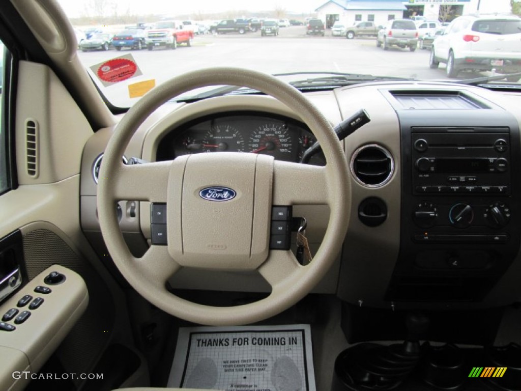 2007 Ford F150 XL SuperCab 4x4 Tan Dashboard Photo #63201855