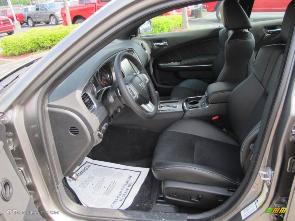 Black Interior 2012 Dodge Charger R/T Road and Track Photo #63203137