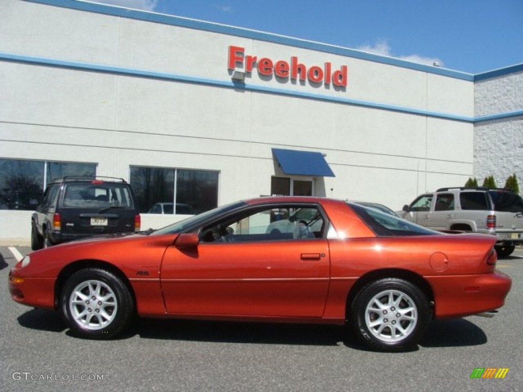 2001 Camaro RS Coupe - Sunset Orange Metallic / Medium Gray photo #3