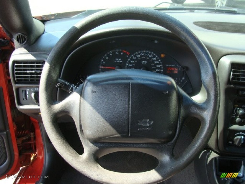2001 Chevrolet Camaro RS Coupe Medium Gray Steering Wheel Photo #63203313