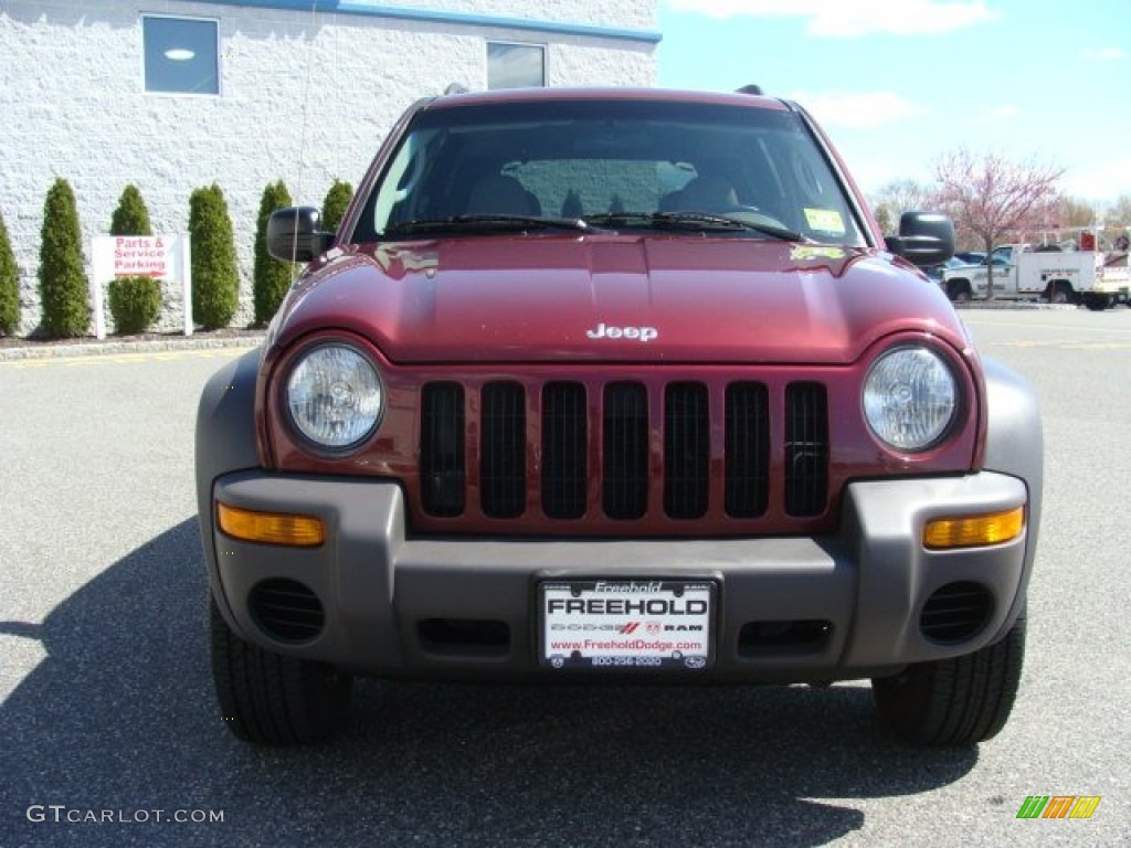 2003 Liberty Sport 4x4 - Dark Garnet Red Pearl / Dark Slate Gray photo #2