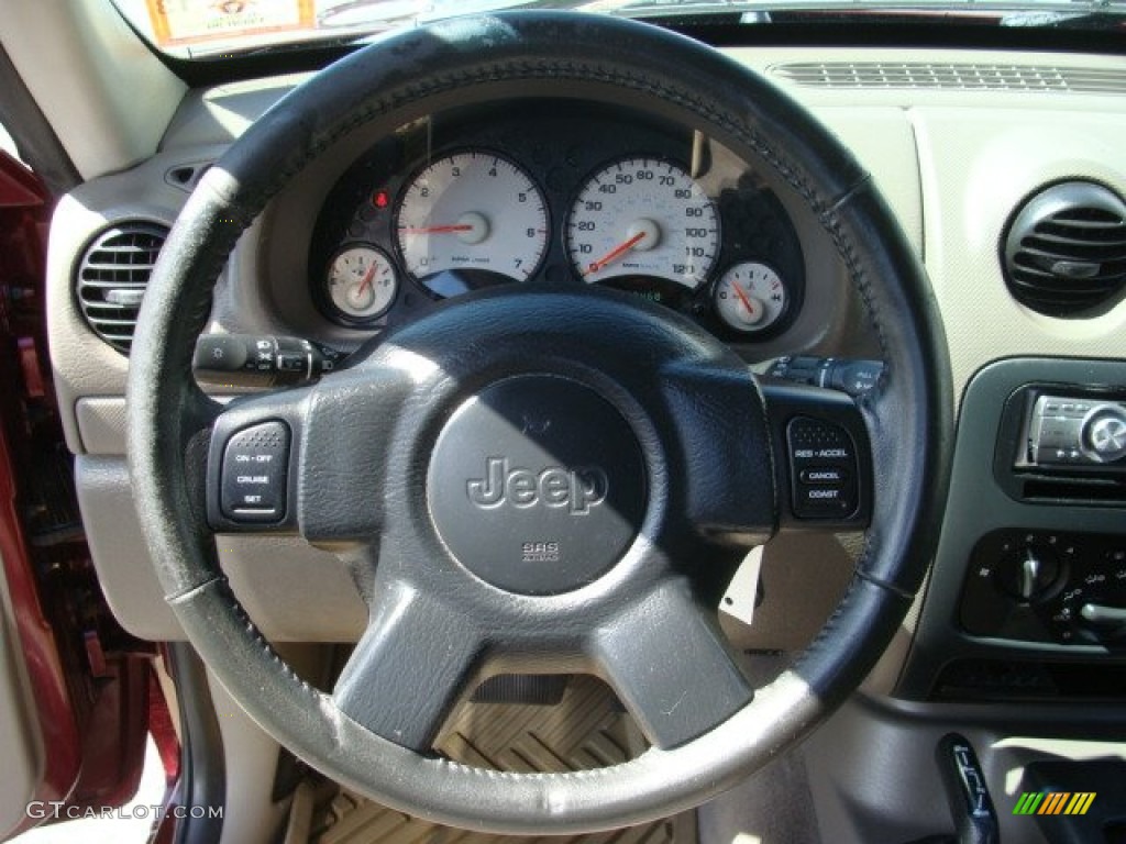 2003 Liberty Sport 4x4 - Dark Garnet Red Pearl / Dark Slate Gray photo #11