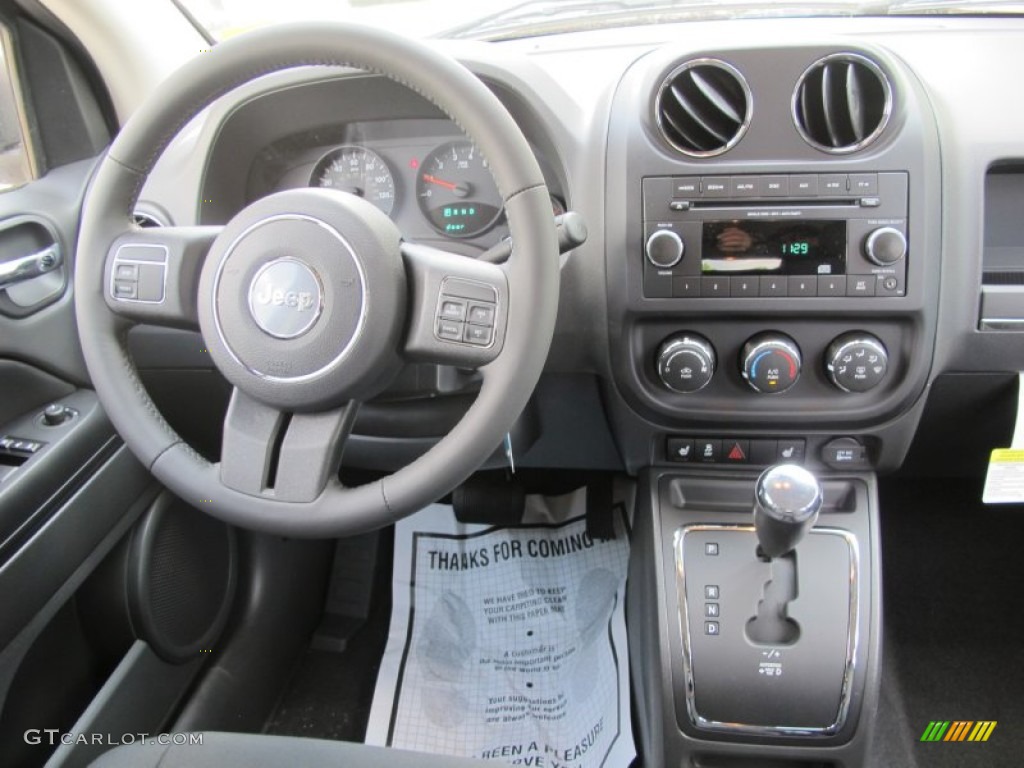 2012 Jeep Compass Latitude Dark Slate Gray Dashboard Photo #63203616