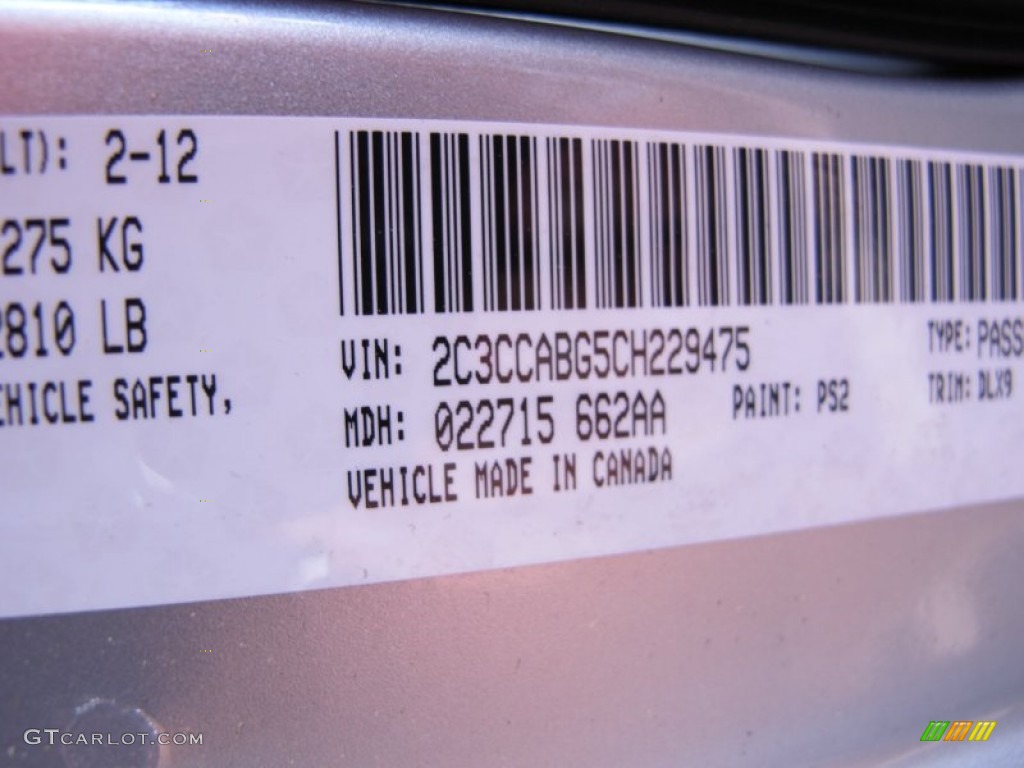 2012 300 S V6 - Bright Silver Metallic / Black photo #12