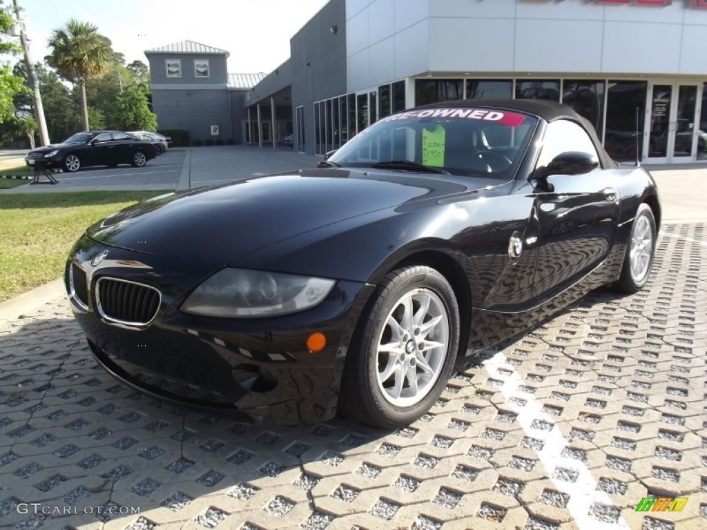 2005 Z4 2.5i Roadster - Jet Black / Black photo #1