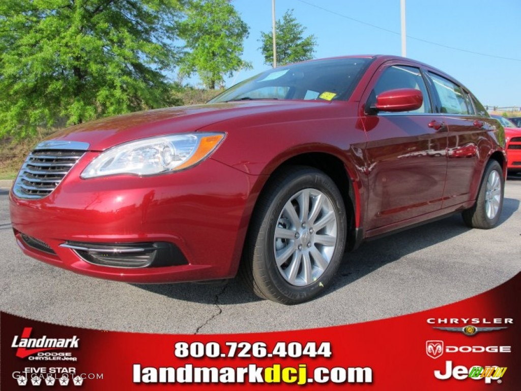 2012 200 Touring Sedan - Deep Cherry Red Crystal Pearl Coat / Black/Light Frost photo #1