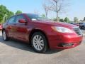 Deep Cherry Red Crystal Pearl Coat 2012 Chrysler 200 Touring Sedan Exterior