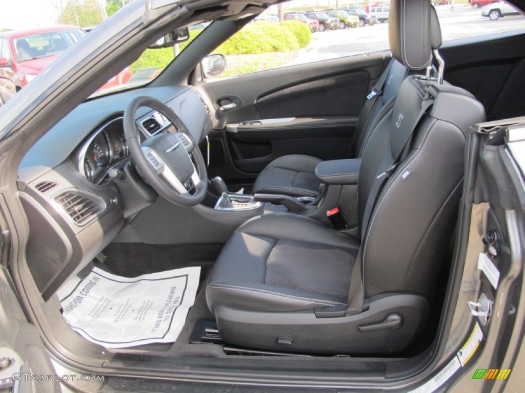 Black Interior 2012 Chrysler 200 S Hard Top Convertible Photo #63204720