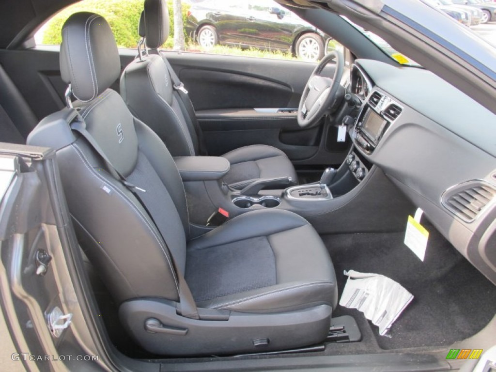 Black Interior 2012 Chrysler 200 S Hard Top Convertible Photo #63204729