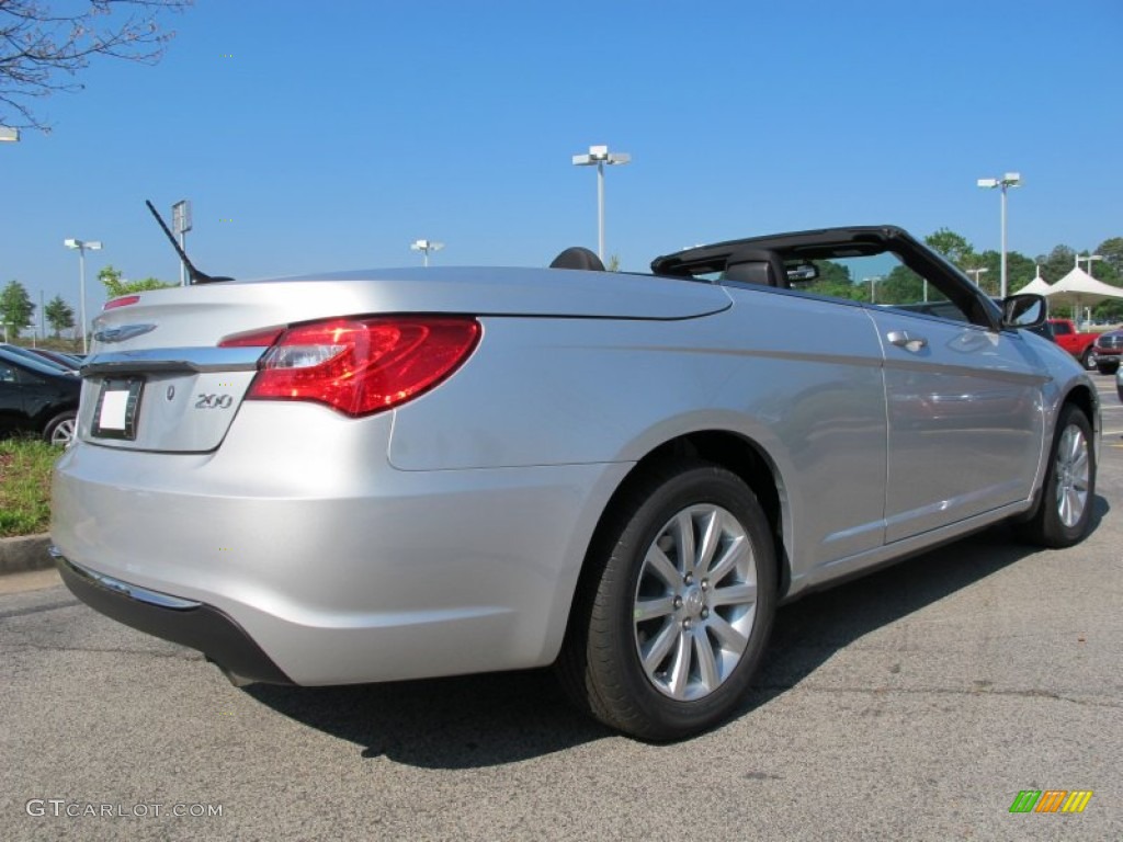 Bright Silver Metallic 2012 Chrysler 200 Touring Convertible Exterior Photo #63204792