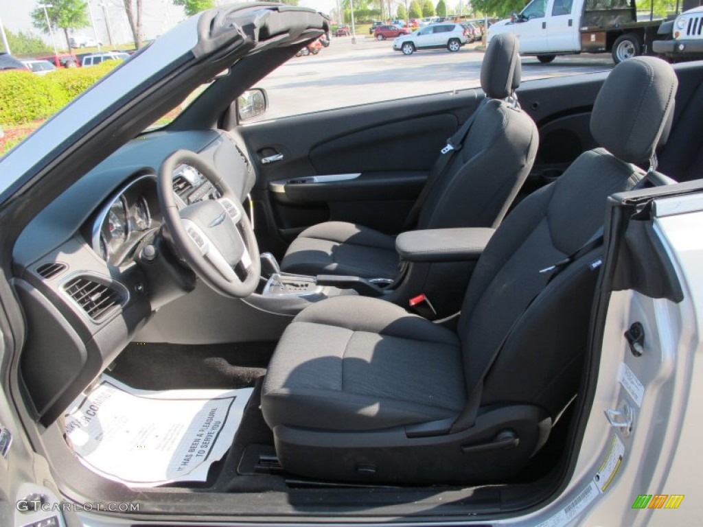 Black Interior 2012 Chrysler 200 Touring Convertible Photo #63204834