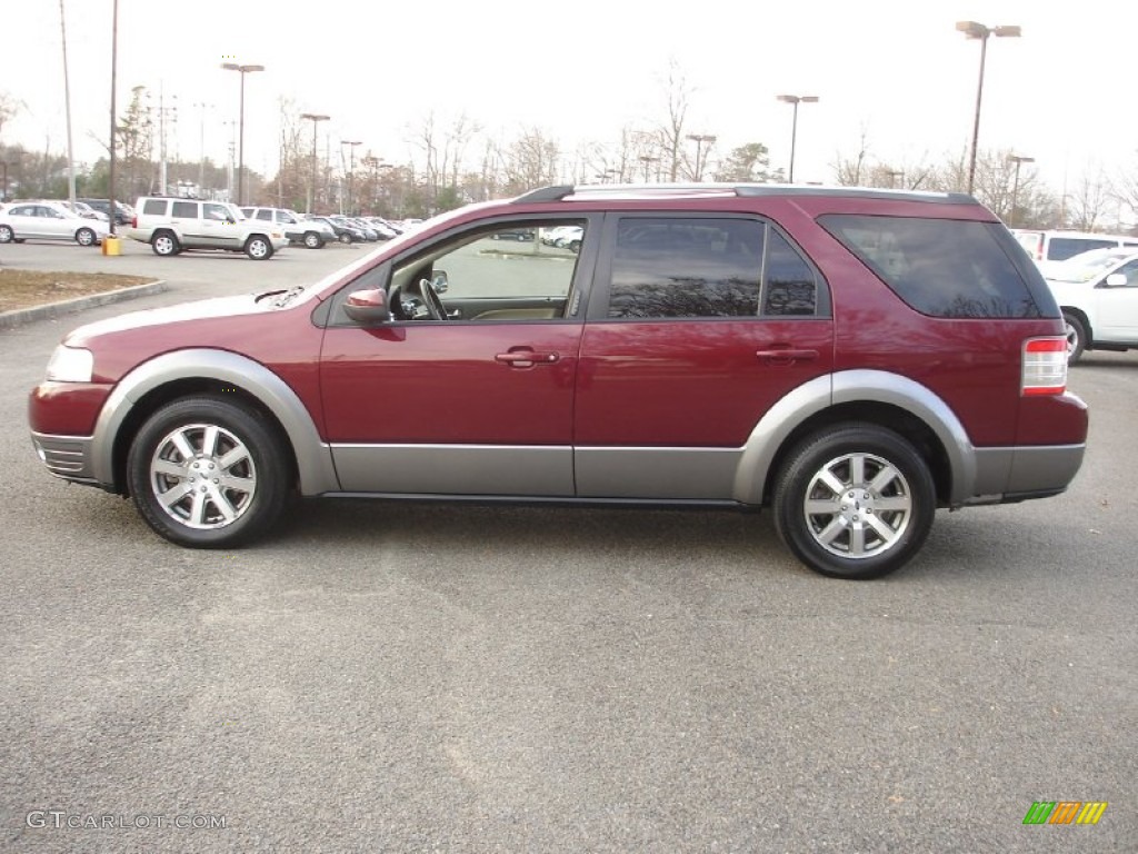 Merlot Metallic 2008 Ford Taurus X SEL Exterior Photo #63205509