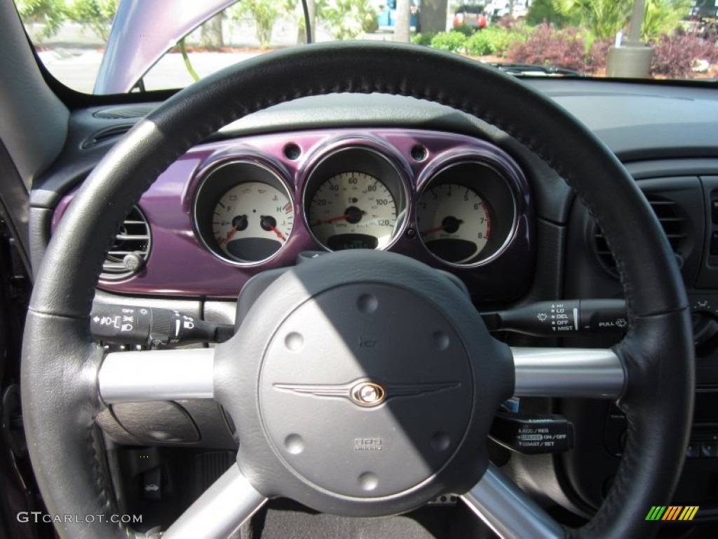 2005 PT Cruiser Limited Turbo - Dark Plum Pearl / Dark Slate Gray photo #31