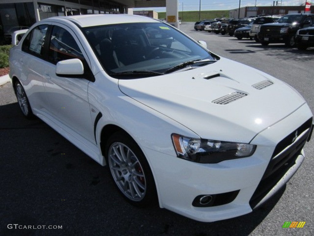 Wicked White 2012 Mitsubishi Lancer Evolution GSR Exterior Photo #63206436