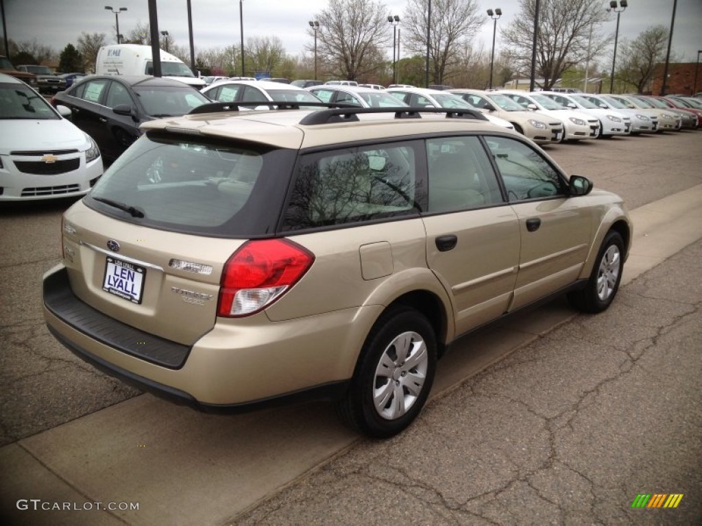 2009 Outback 2.5i Wagon - Harvest Gold Metallic / Warm Ivory photo #4