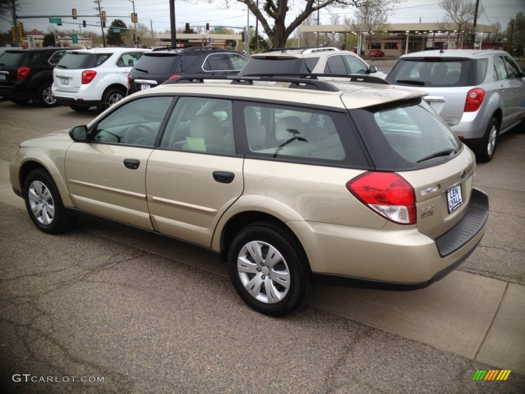 2009 Outback 2.5i Wagon - Harvest Gold Metallic / Warm Ivory photo #6