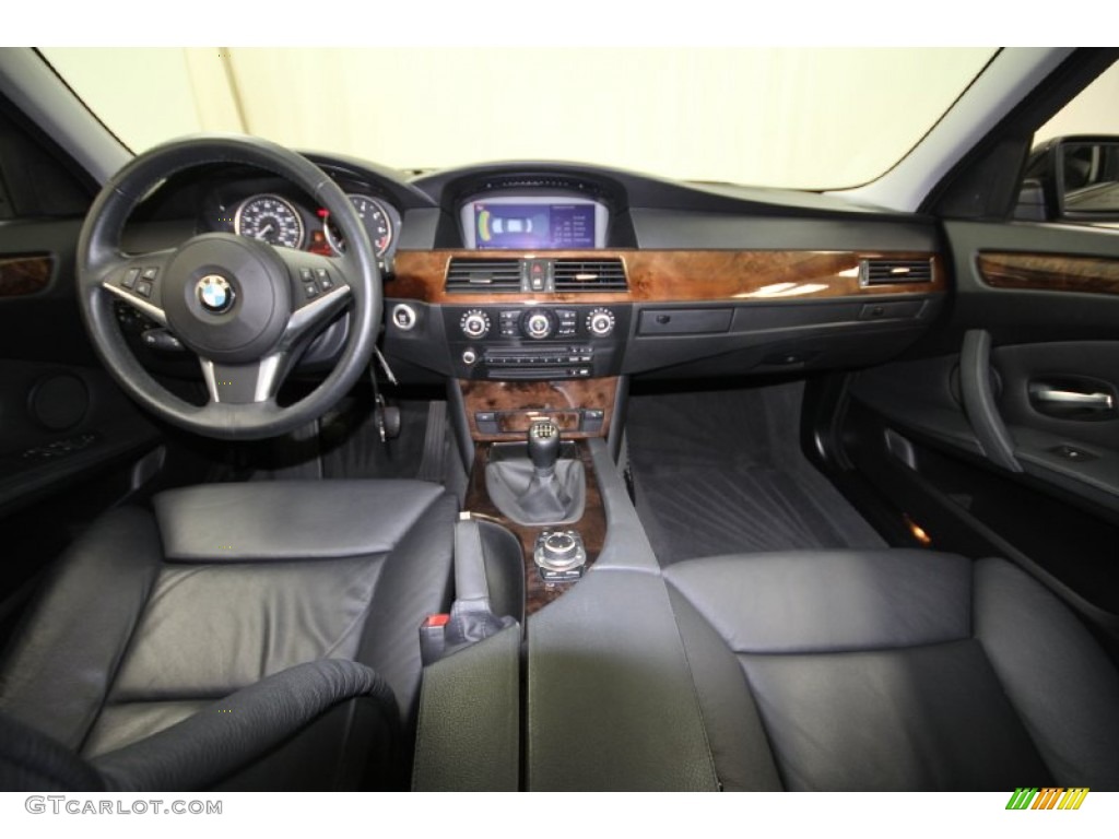 2009 BMW 5 Series 550i Sedan Black Dashboard Photo #63207138
