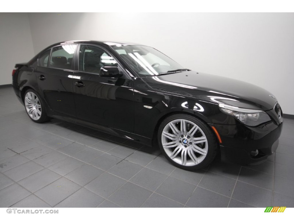 Jet Black 2009 BMW 5 Series 550i Sedan Exterior Photo #63207174
