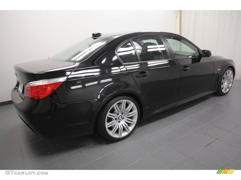 2009 5 Series 550i Sedan - Jet Black / Black photo #13