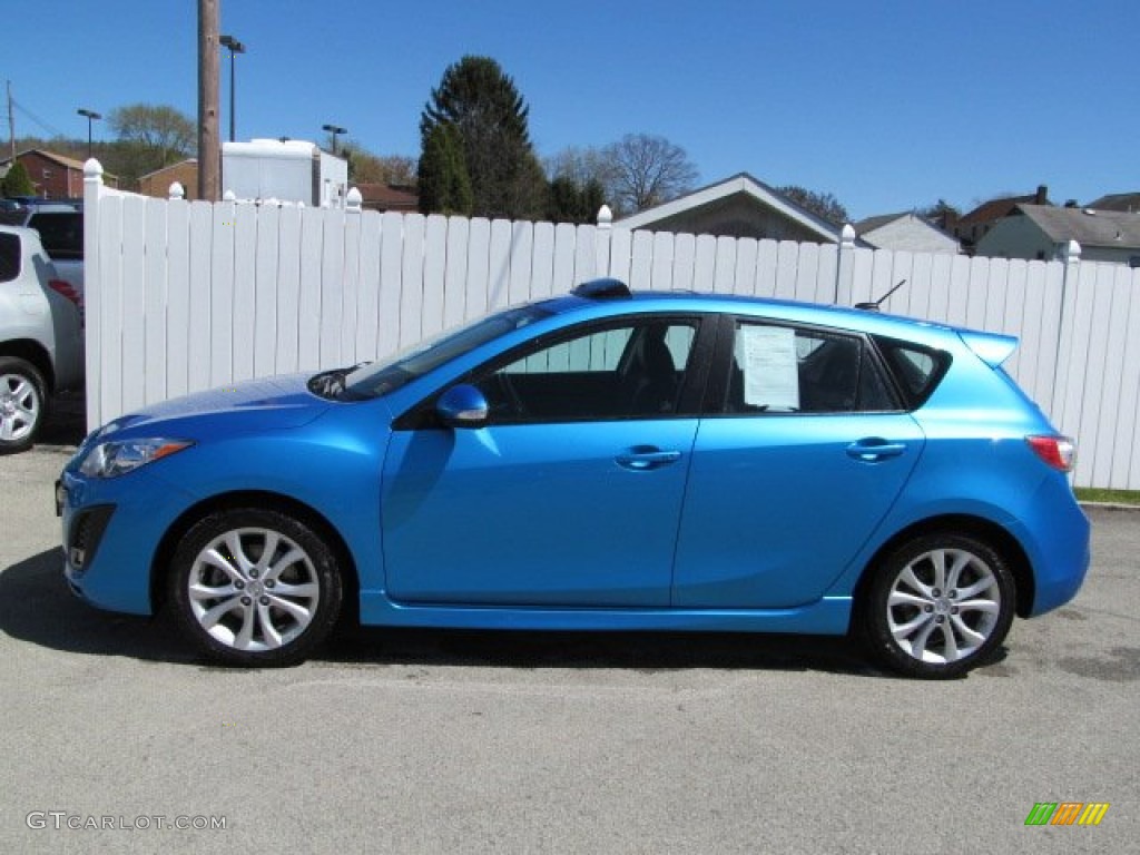 Celestial Blue Mica 2010 Mazda MAZDA3 s Grand Touring 5 Door Exterior Photo #63207408