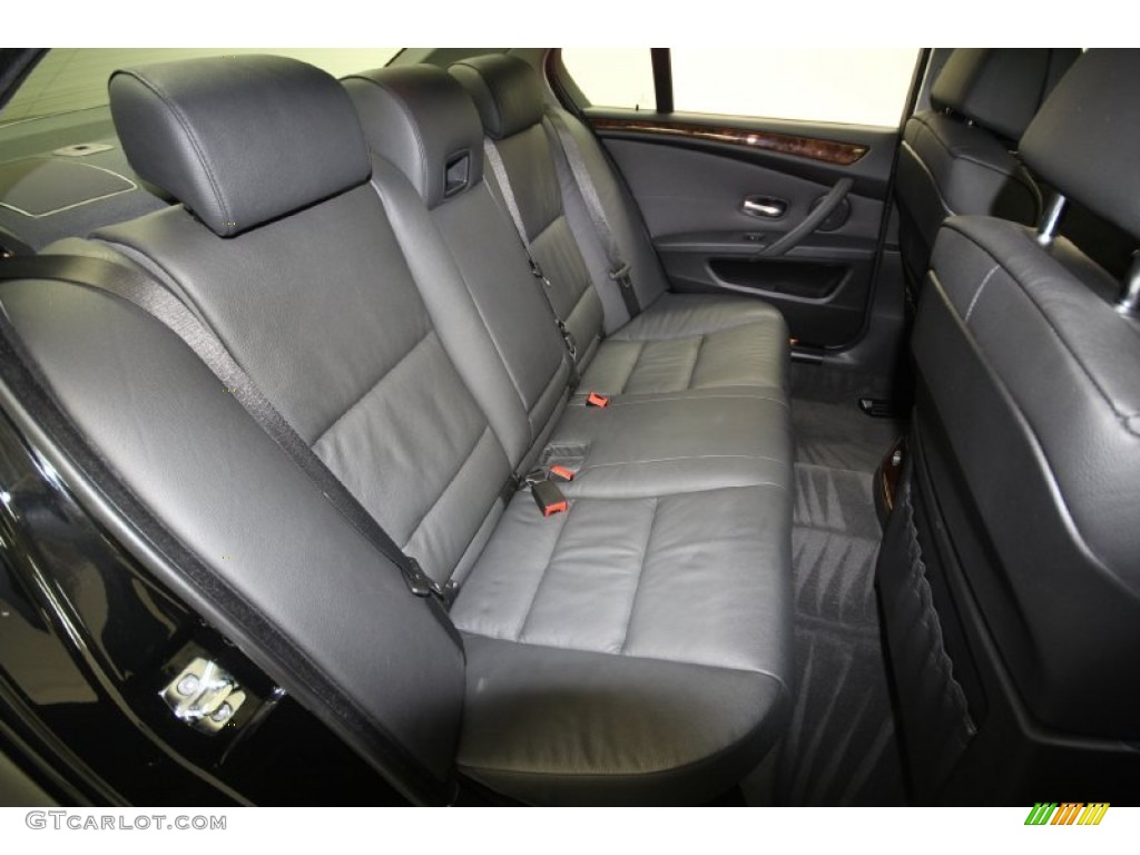 2009 5 Series 550i Sedan - Jet Black / Black photo #40