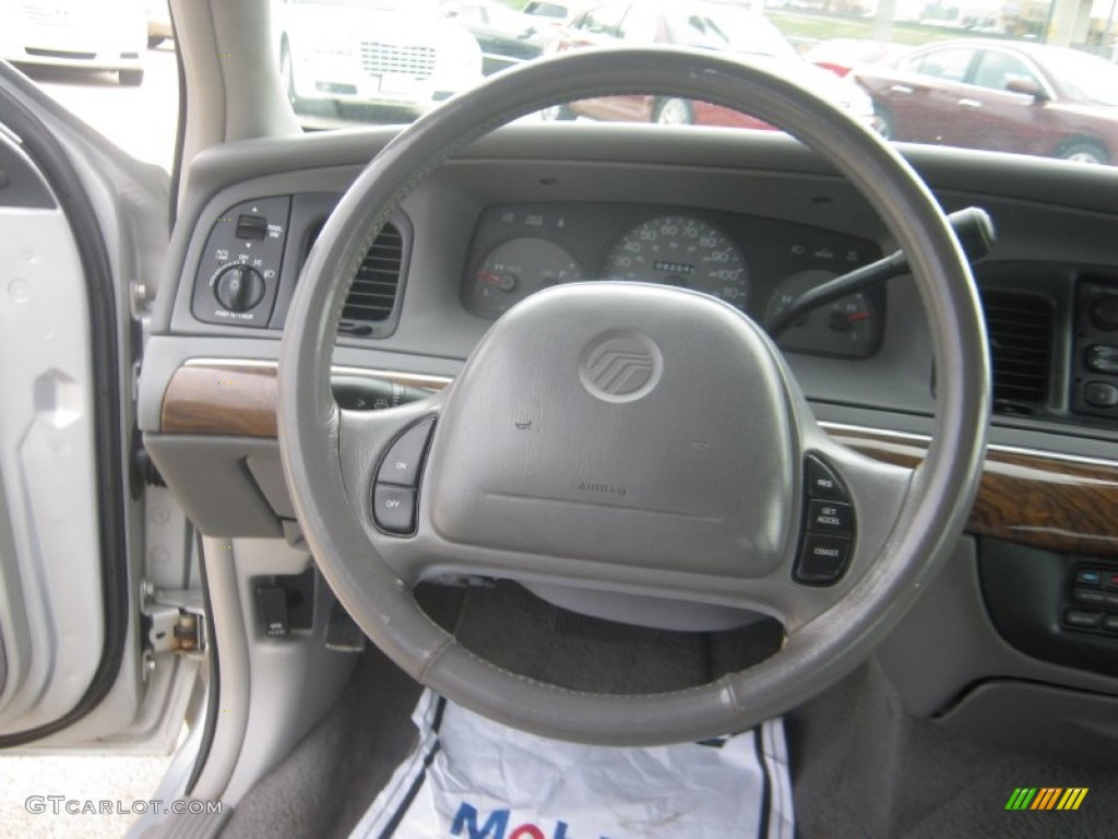 1998 Mercury Grand Marquis LS Light Graphite Steering Wheel Photo #63207624