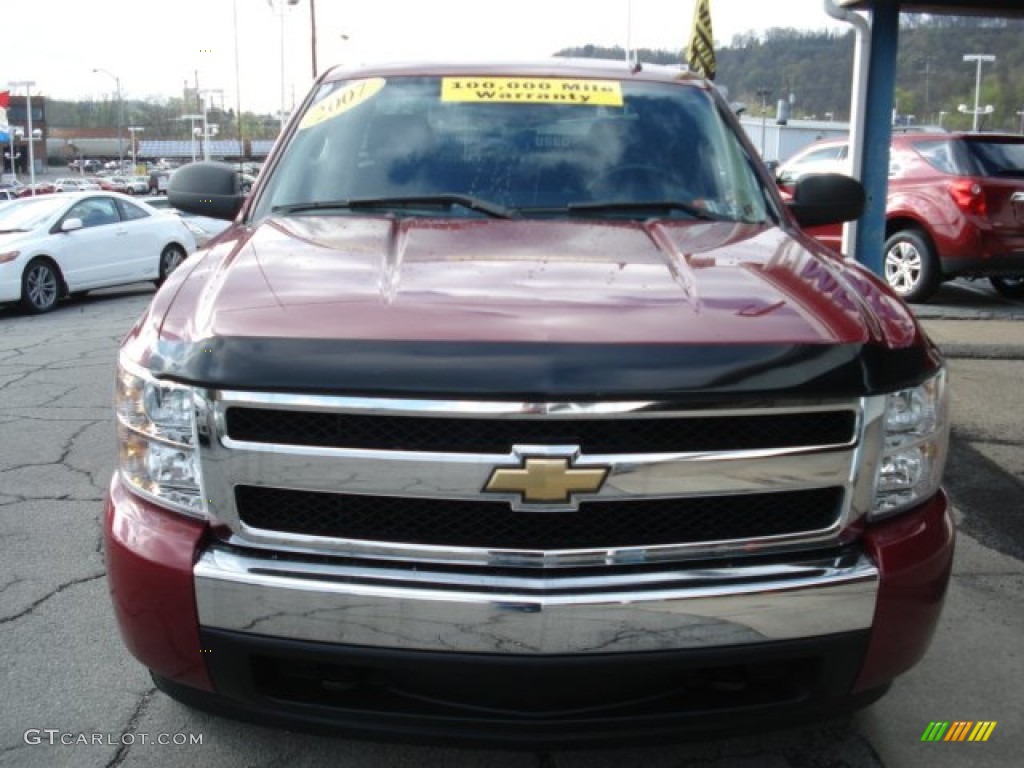 2007 Silverado 1500 LT Z71 Extended Cab 4x4 - Sport Red Metallic / Ebony Black photo #13