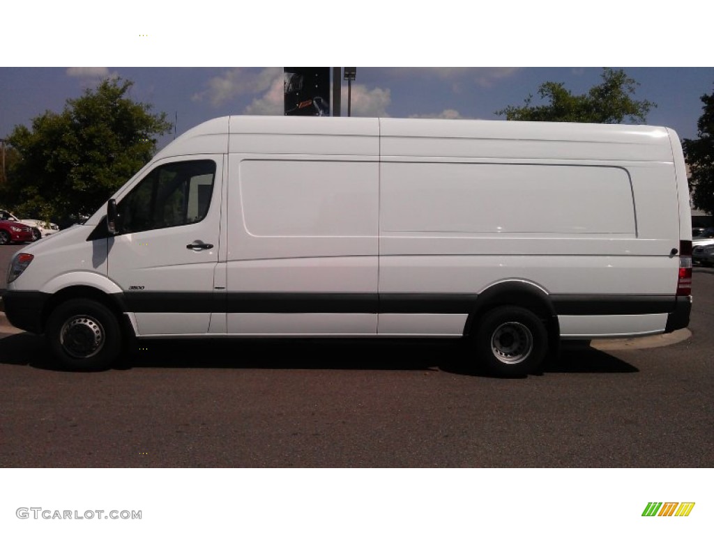 2012 Sprinter 3500 High Roof Cargo Van - Arctic White / Lima Black Fabric photo #1
