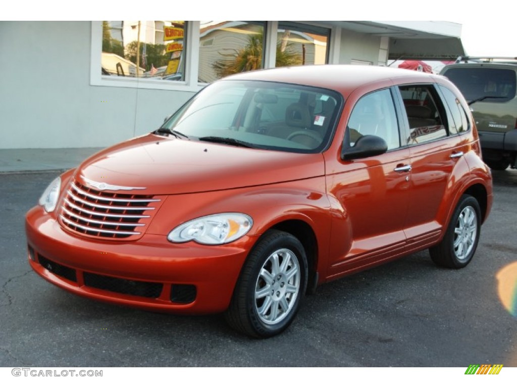 2007 PT Cruiser Touring - Tangerine Pearl / Pastel Pebble Beige photo #2