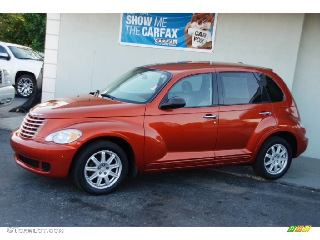 2007 PT Cruiser Touring - Tangerine Pearl / Pastel Pebble Beige photo #11