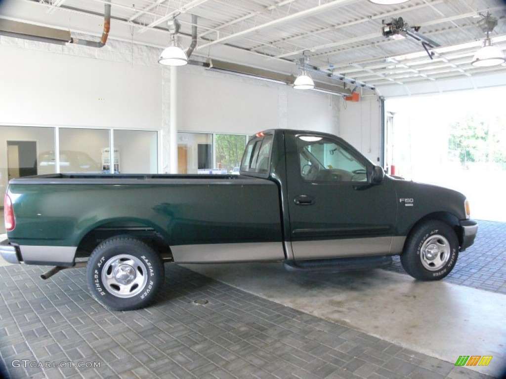 Dark Highland Green Metallic 2003 Ford F150 XLT Regular Cab Exterior Photo #63209748