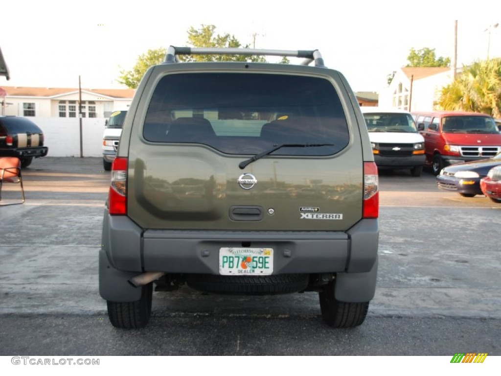 2003 Xterra SE V6 - Canteen Green Metallic / Gray photo #9