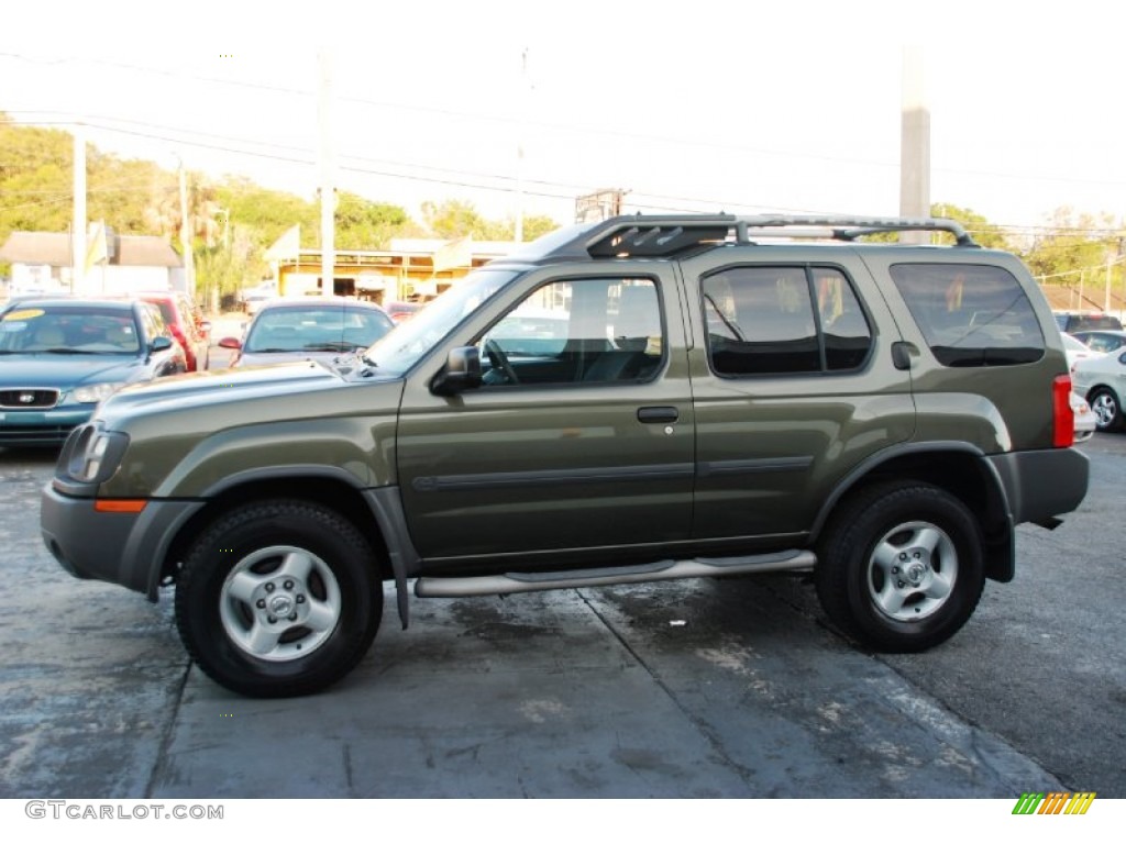 2003 Xterra SE V6 - Canteen Green Metallic / Gray photo #25