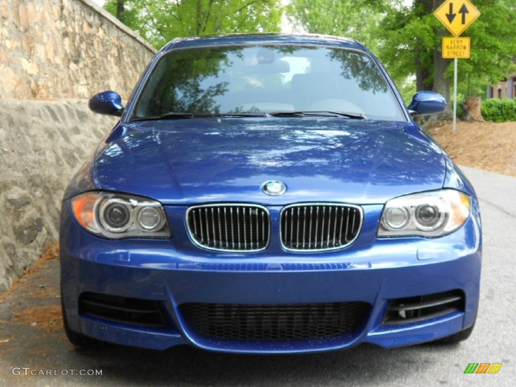 2009 1 Series 135i Coupe - Montego Blue Metallic / Black photo #3