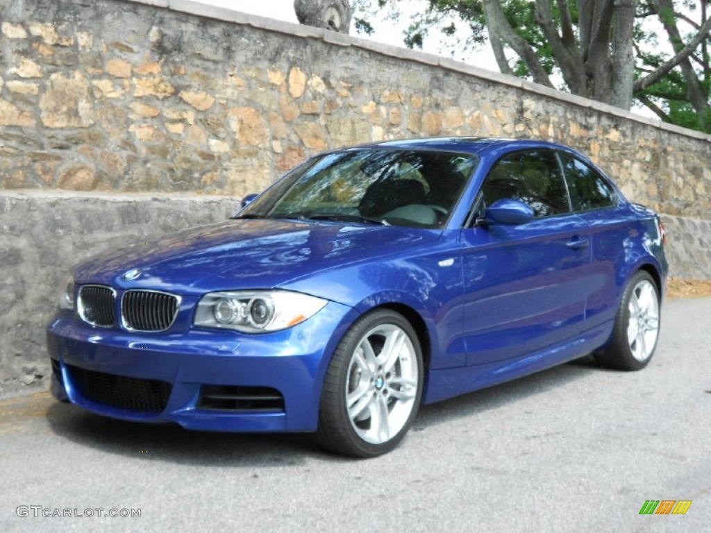 2009 1 Series 135i Coupe - Montego Blue Metallic / Black photo #4