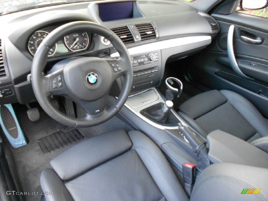 Black Interior 2009 BMW 1 Series 135i Coupe Photo #63210006