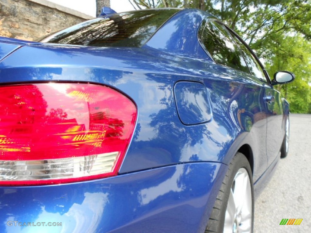 2009 1 Series 135i Coupe - Montego Blue Metallic / Black photo #10