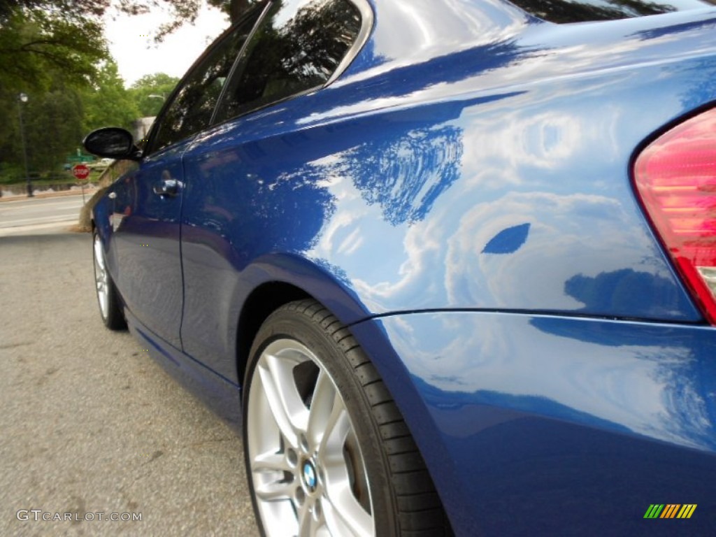 2009 1 Series 135i Coupe - Montego Blue Metallic / Black photo #15